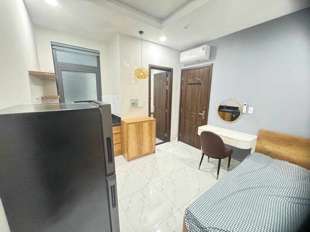 Phòng trọ Studio 28m2 tại AD House Nguyễn XÍ - Bình Thạnh - Phòng ngủ