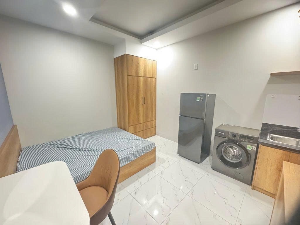 Phòng trọ Studio 28m2 tại AD House Nguyễn XÍ - Bình Thạnh - Phòng ngủ