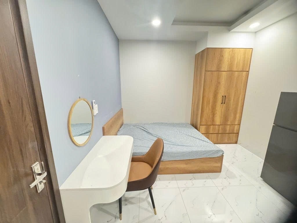 Phòng trọ Studio 28m2 tại AD House Nguyễn XÍ - Bình Thạnh - Phòng ngủ