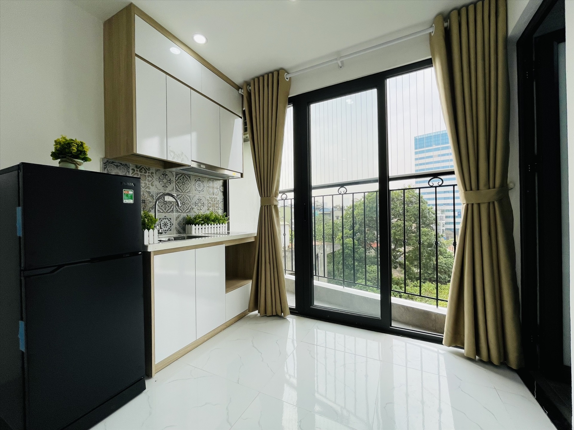 Phòng trọ Studio 20m2 tại Trường Thịnh Home Trường Chinh - Đống Đa - Phòng bếp