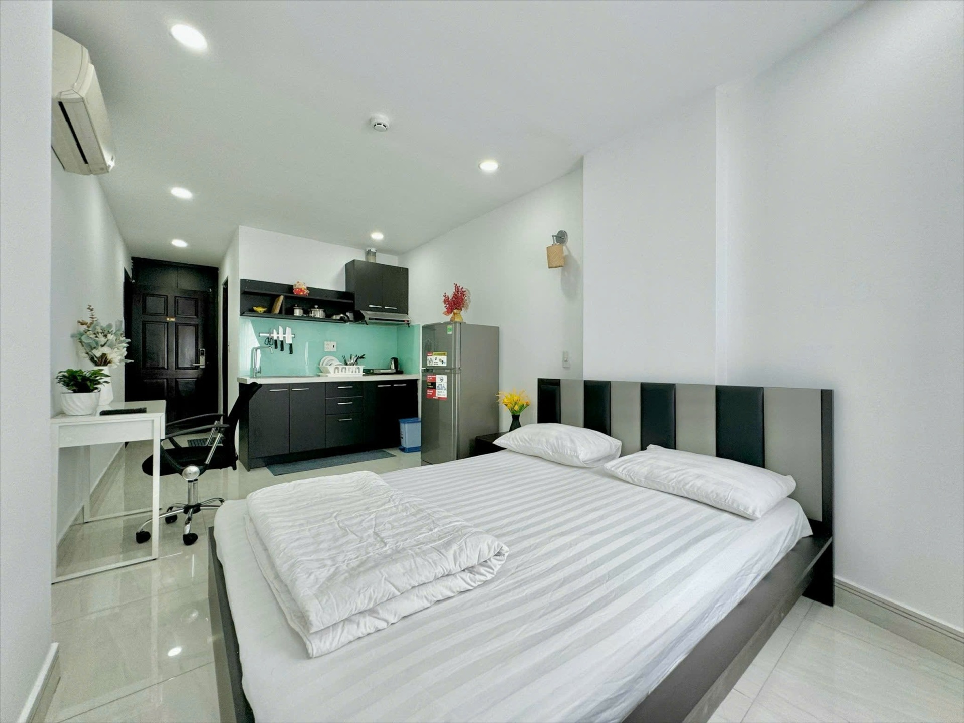 Phòng trọ Studio 30m2 tại Sabay Apartment Cửu Long - Tân Bình - Phòng ngủ