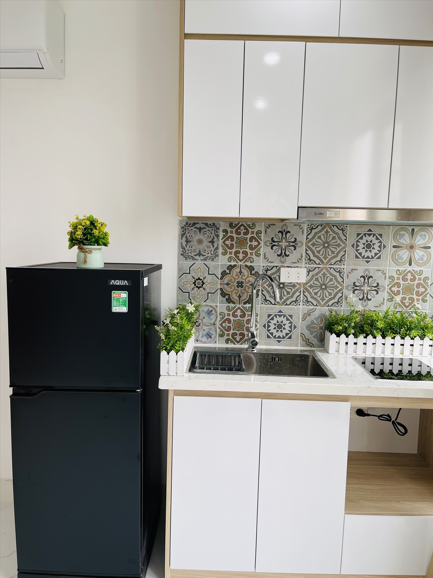 Phòng trọ Studio 20m2 tại Trường Thịnh Home Trường Chinh - Đống Đa - Phòng bếp