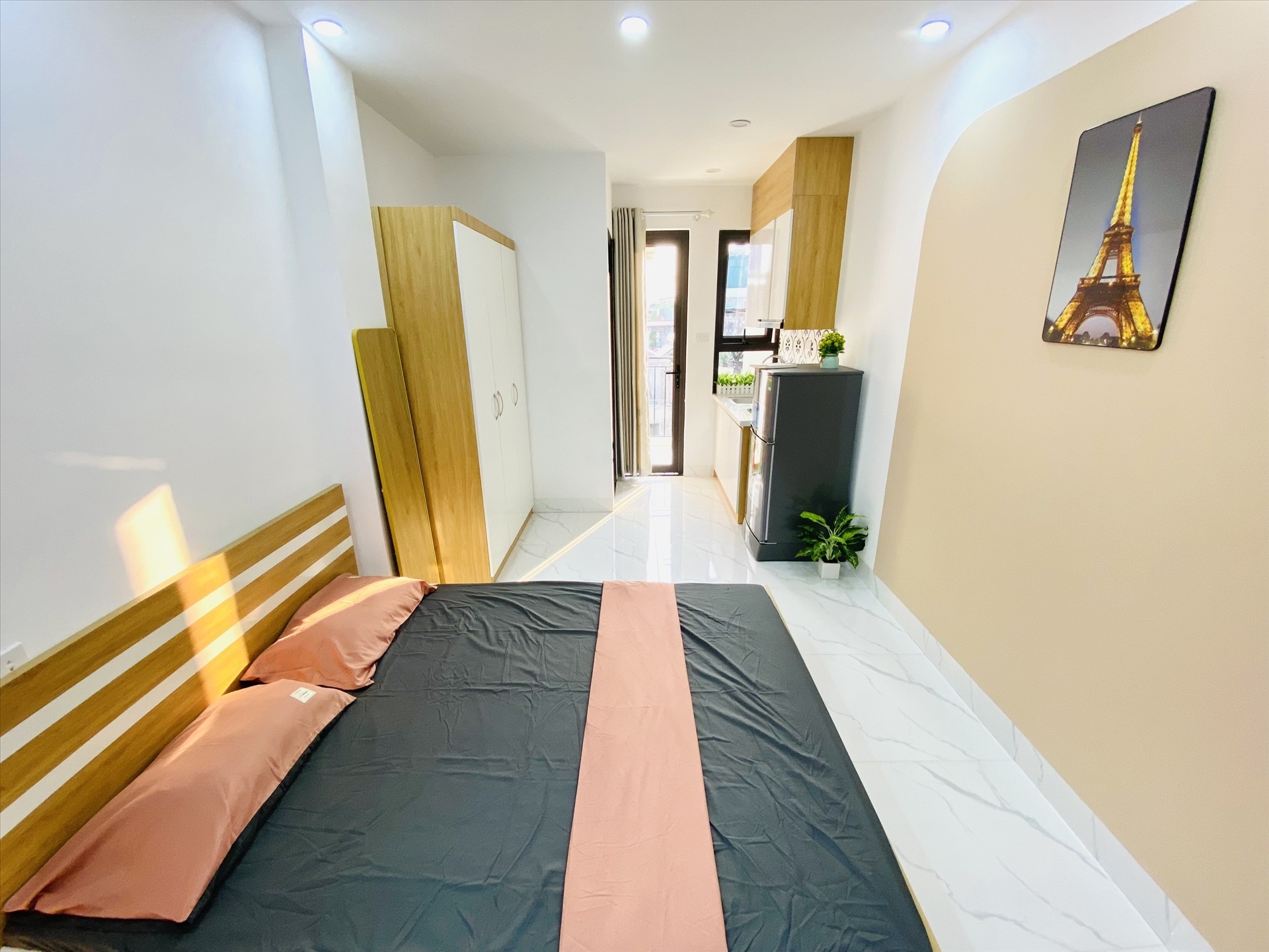 Phòng trọ Studio 30m2 tại Trường Thịnh Home Xuân Đỉnh -  Bắc Từ Liêm - Phòng khách