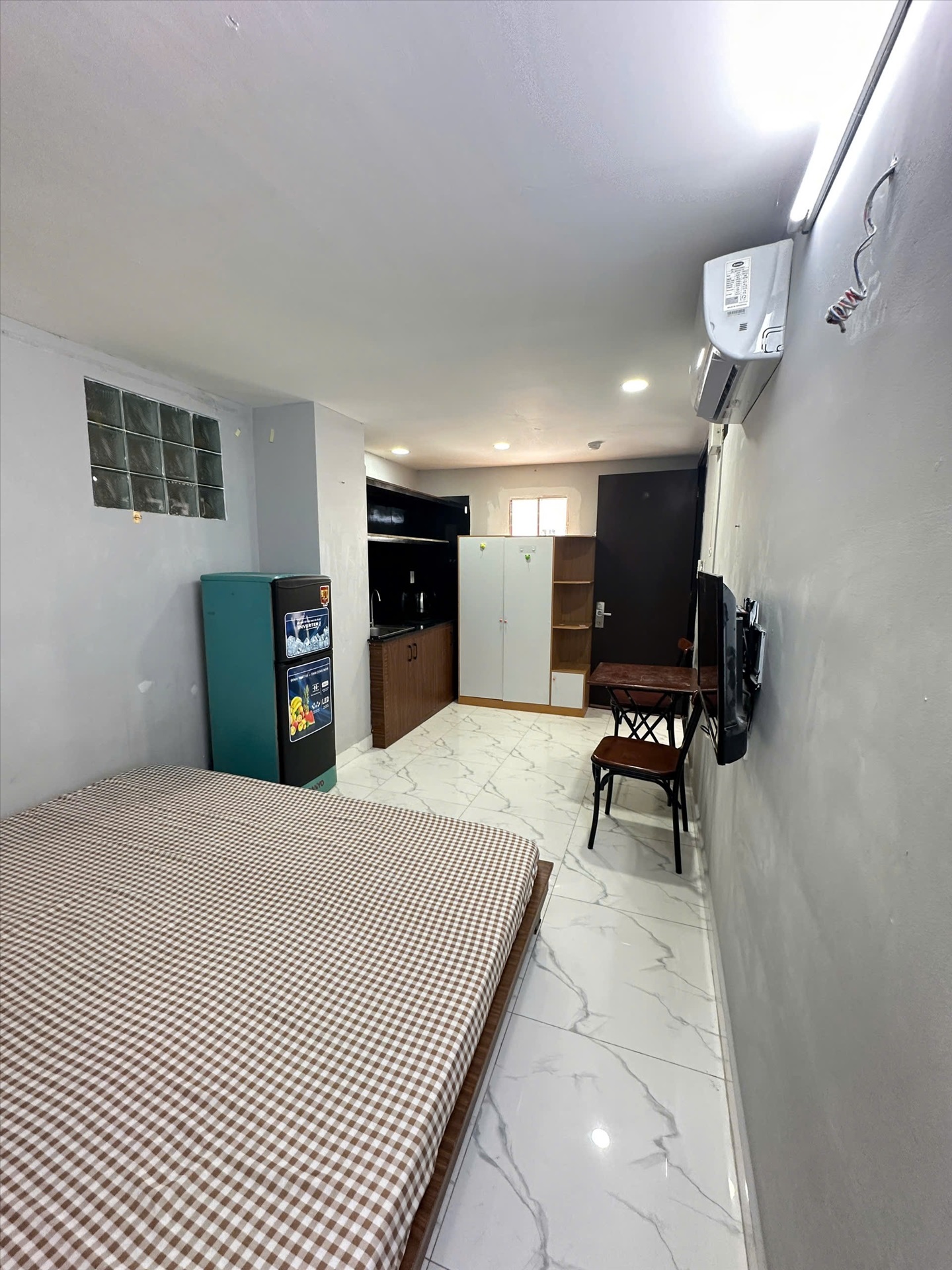 Phòng trọ Studio 25m2 tại CH Home Nguyễn Gia Trí - Bình Thạnh - Phòng ngủ