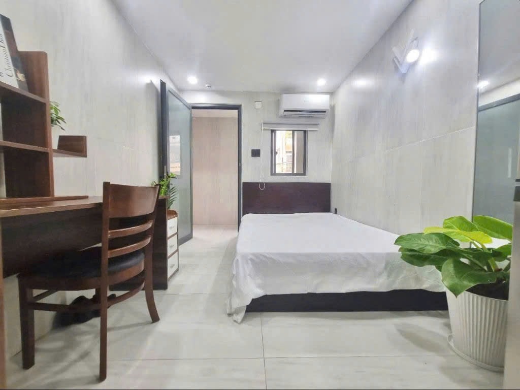 Phòng trọ Studio 25m2 tại PC Home Nguyễn Trãi - Quận 1 - Phòng khách