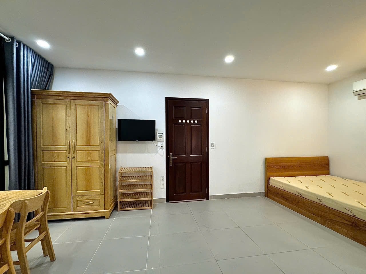 Phòng trọ Studio 30m2 tại Leontina House Ngô Bệ - Tân Bình - Phòng ngủ