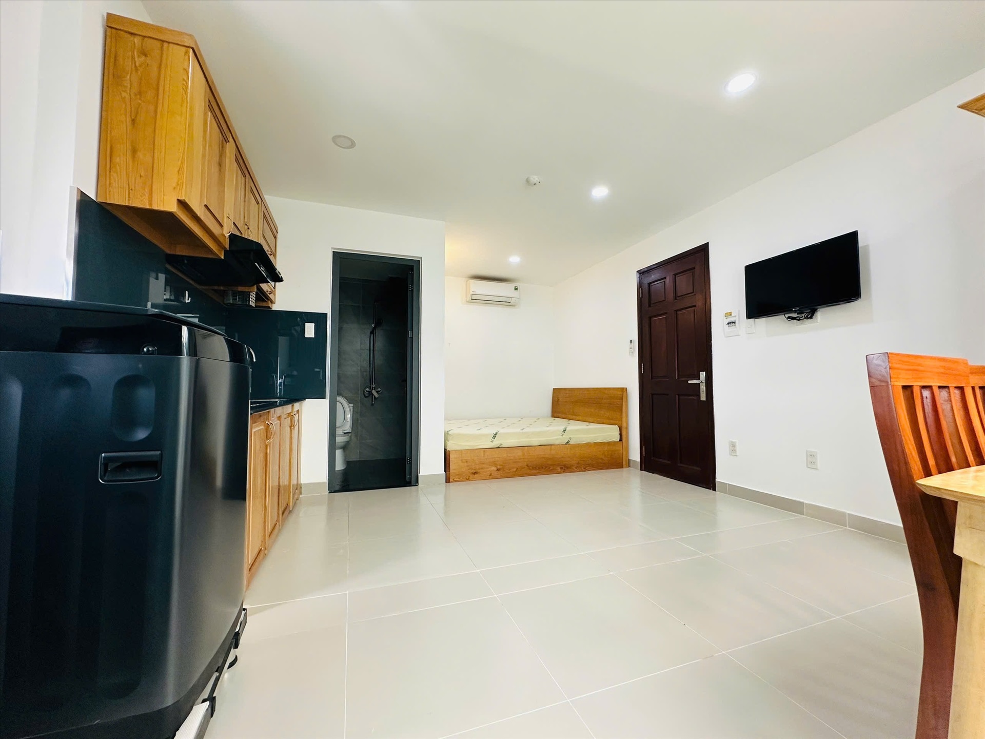 Phòng trọ Studio 42m2 tại Leontina House Ngô Bệ - Tân Bình - Phòng ngủ