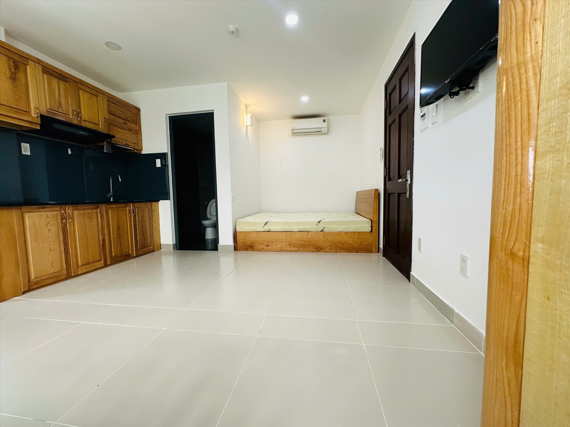 Phòng trọ Studio 42m2 tại Leontina House Ngô Bệ - Tân Bình - Phòng ngủ