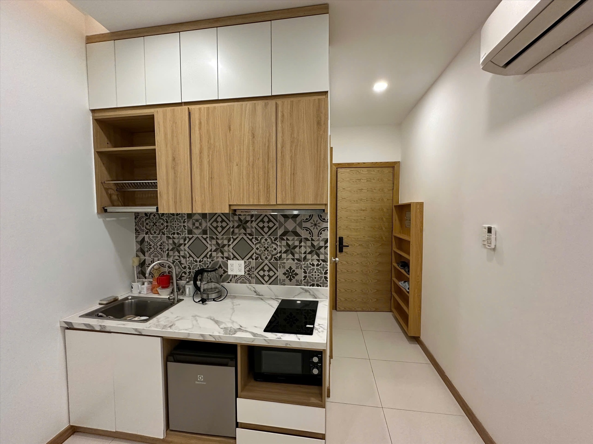 Phòng trọ Studio 25m2 tại HMK Đường số 1 - Quận 2 - Phòng bếp