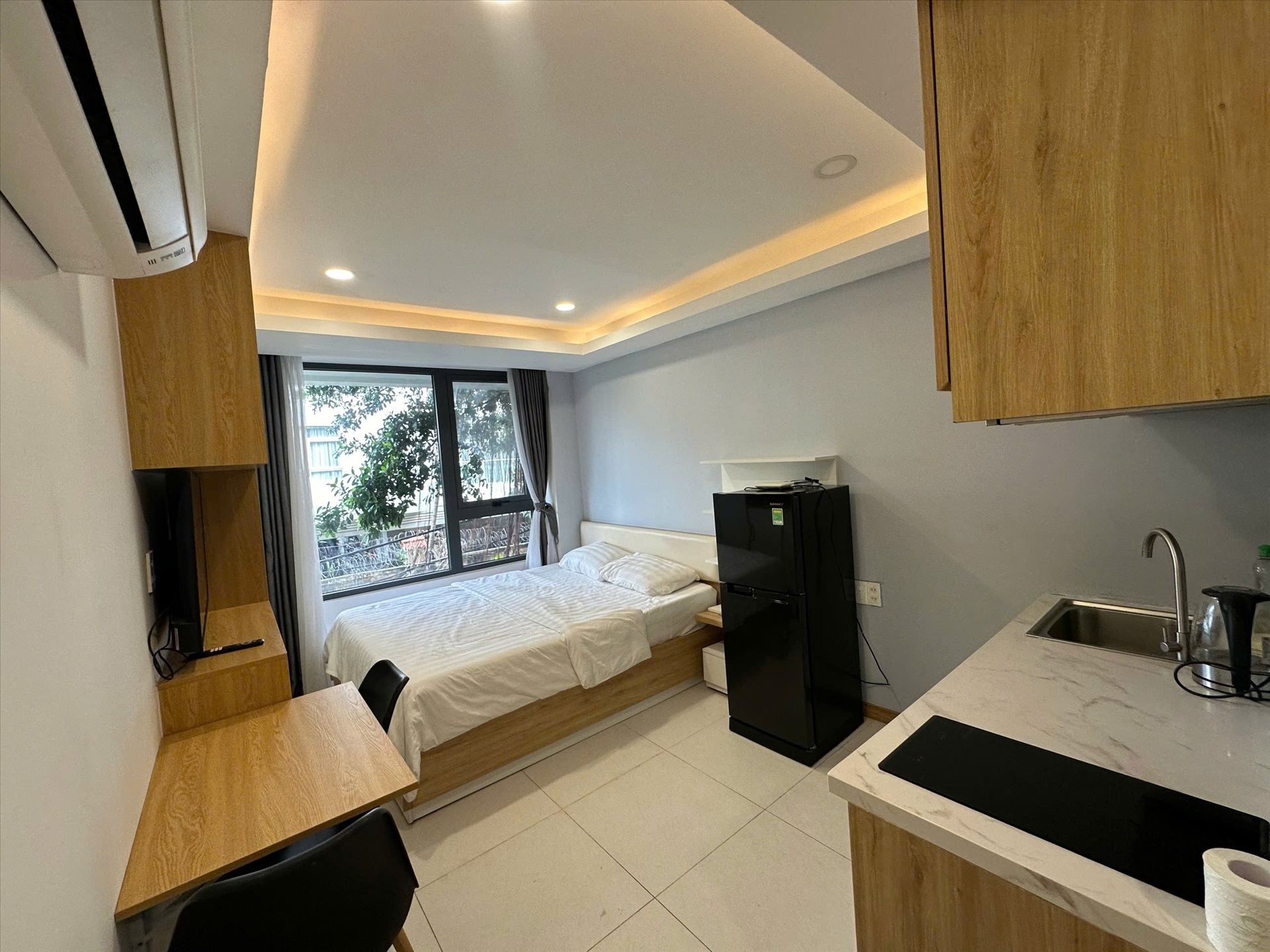 Phòng trọ Studio 25m2 tại HMK Đường số 1 - Quận 2 - Phòng ngủ