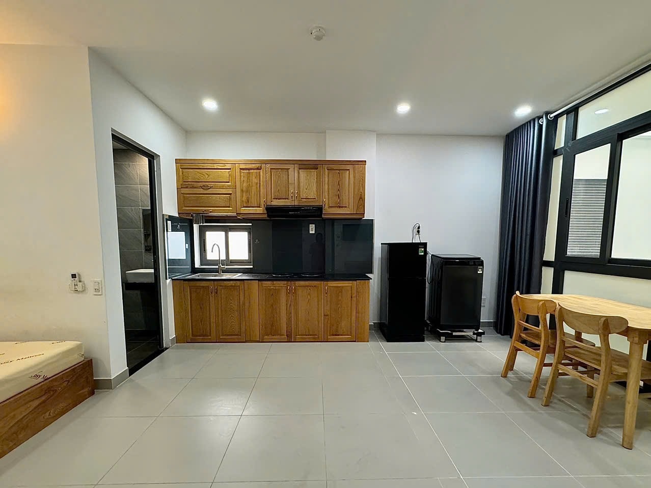 Phòng trọ Studio 42m2 tại Leontina House Ngô Bệ - Tân Bình - Phòng ngủ