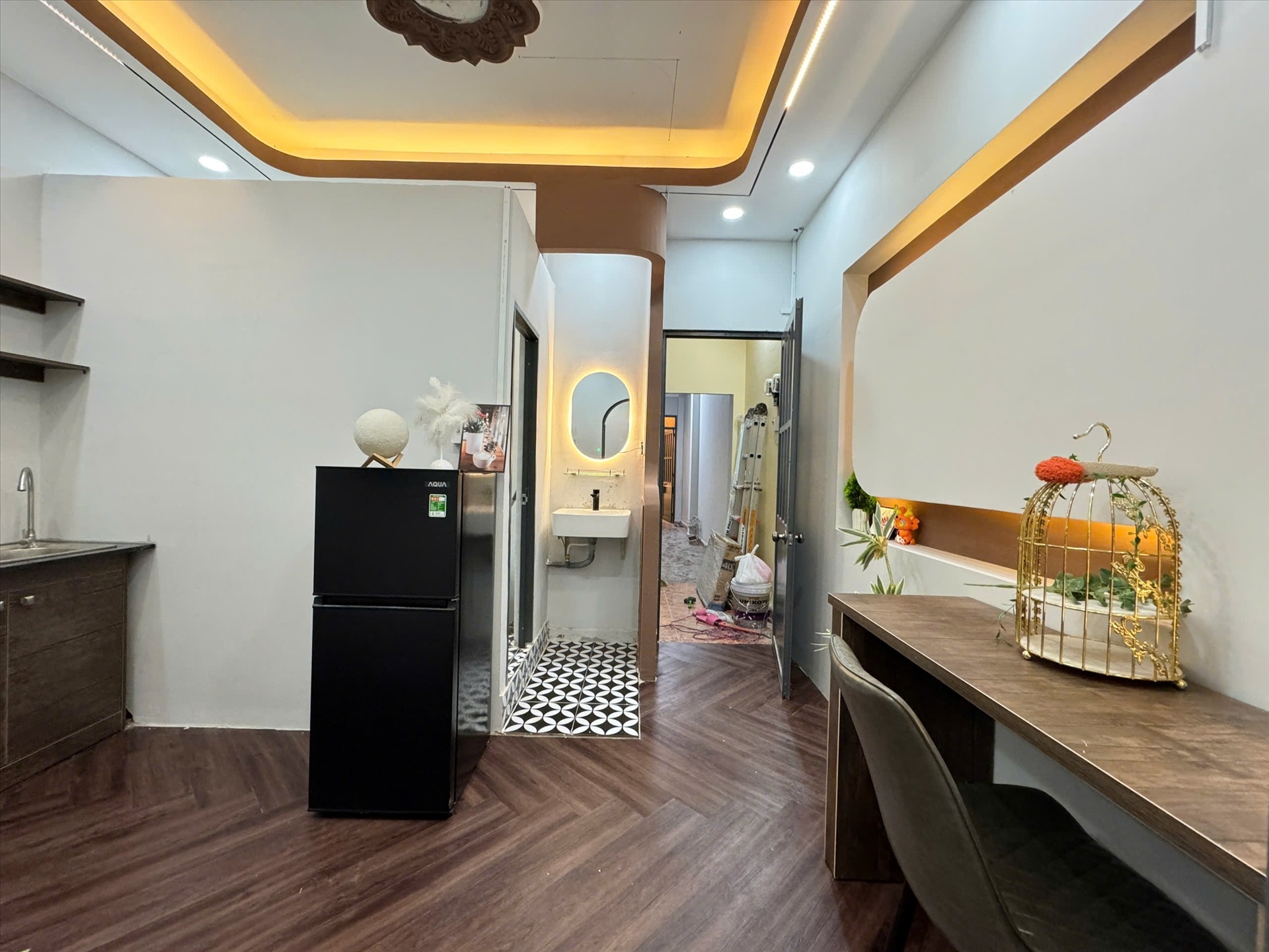 Phòng trọ 1 Phòng ngủ 45m2 tại Kinghome Đường C18 - Tân Bình - Phòng khách
