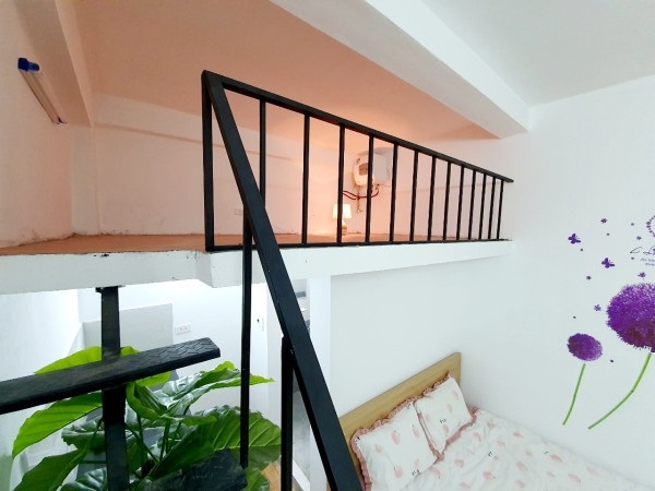 Phòng trọ Studio 27m2 tại HappyHomes Dịch Vọng - Cầu Giấy - Phòng ngủ