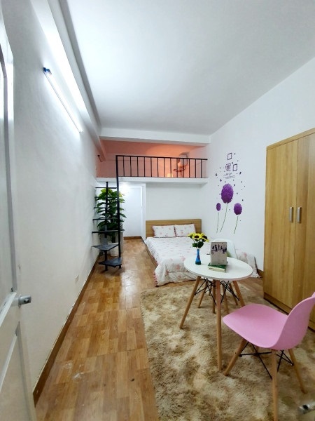 Phòng trọ Studio 27m2 tại HappyHomes Dịch Vọng - Cầu Giấy - Phòng ngủ
