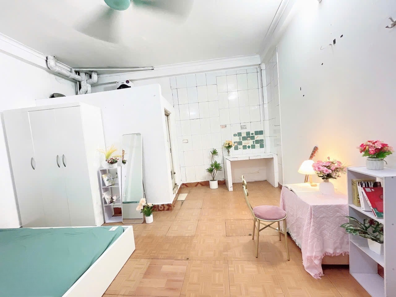 Phòng trọ Studio 27m2 tại HappyHomes Nguyễn Khánh Toàn - Cầu Giấy - Phòng ngủ