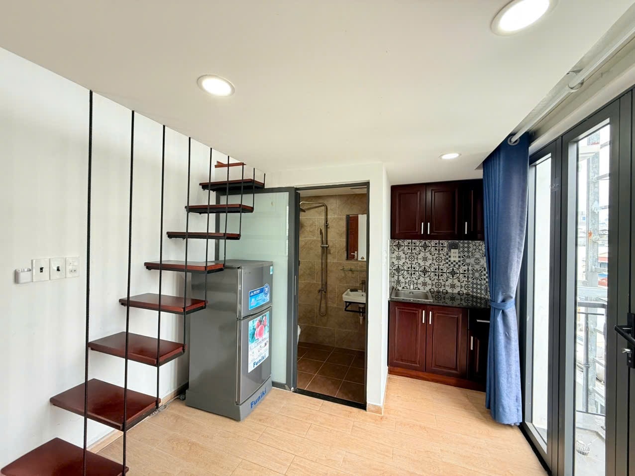Phòng trọ Duplex 25m2 tại Tracy House Bạch Đằng - Bình Thạnh - Phòng khách
