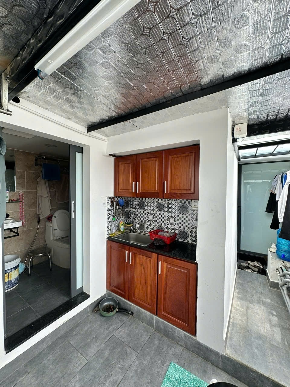 Phòng trọ Studio 25m2 tại Tracy House Bạch Đằng - Bình Thạnh - Phòng bếp