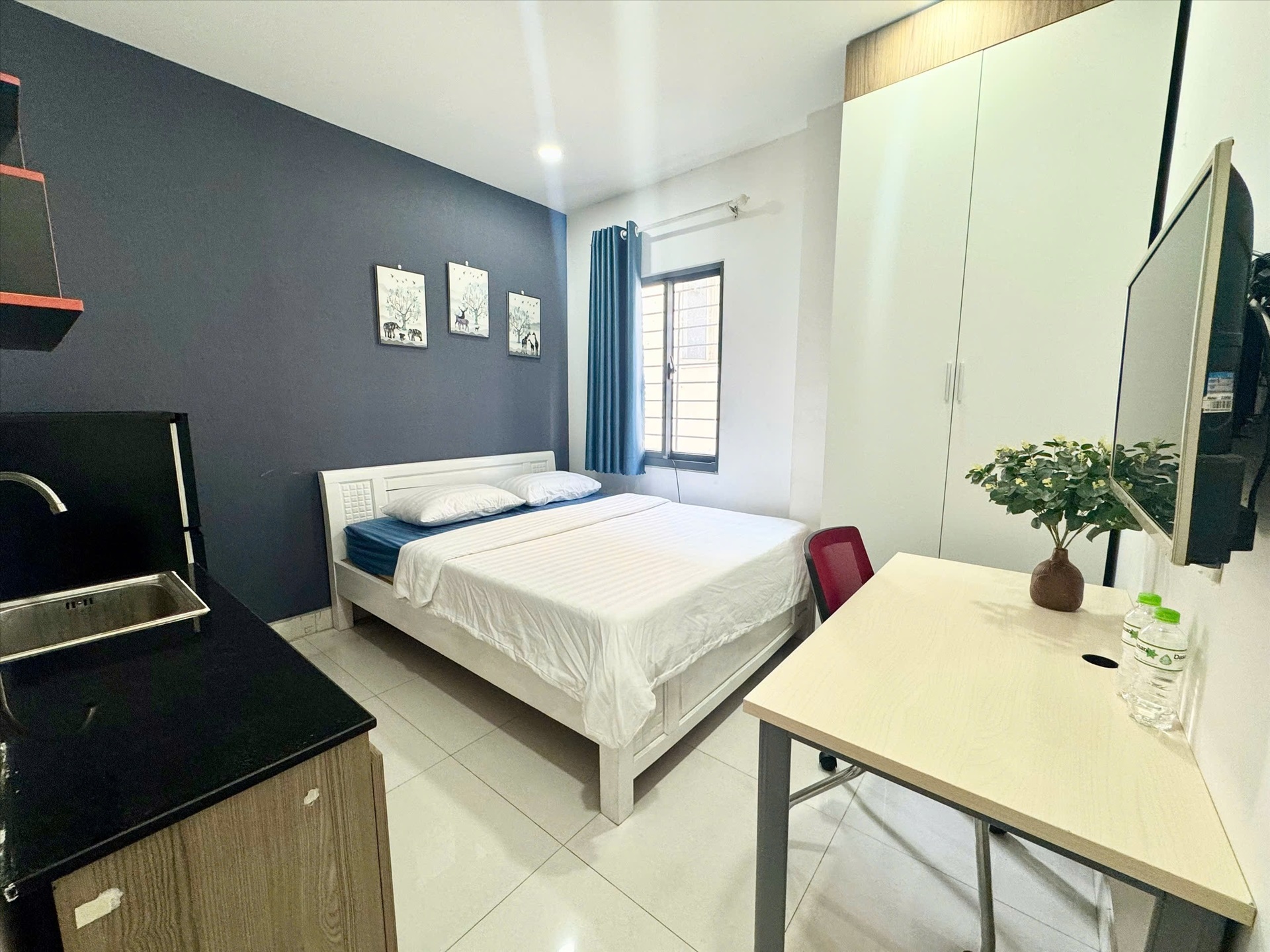 Phòng trọ Studio 25m2 tại CM House Bùi Văn Thêm - Phú Nhuận - Phòng ngủ