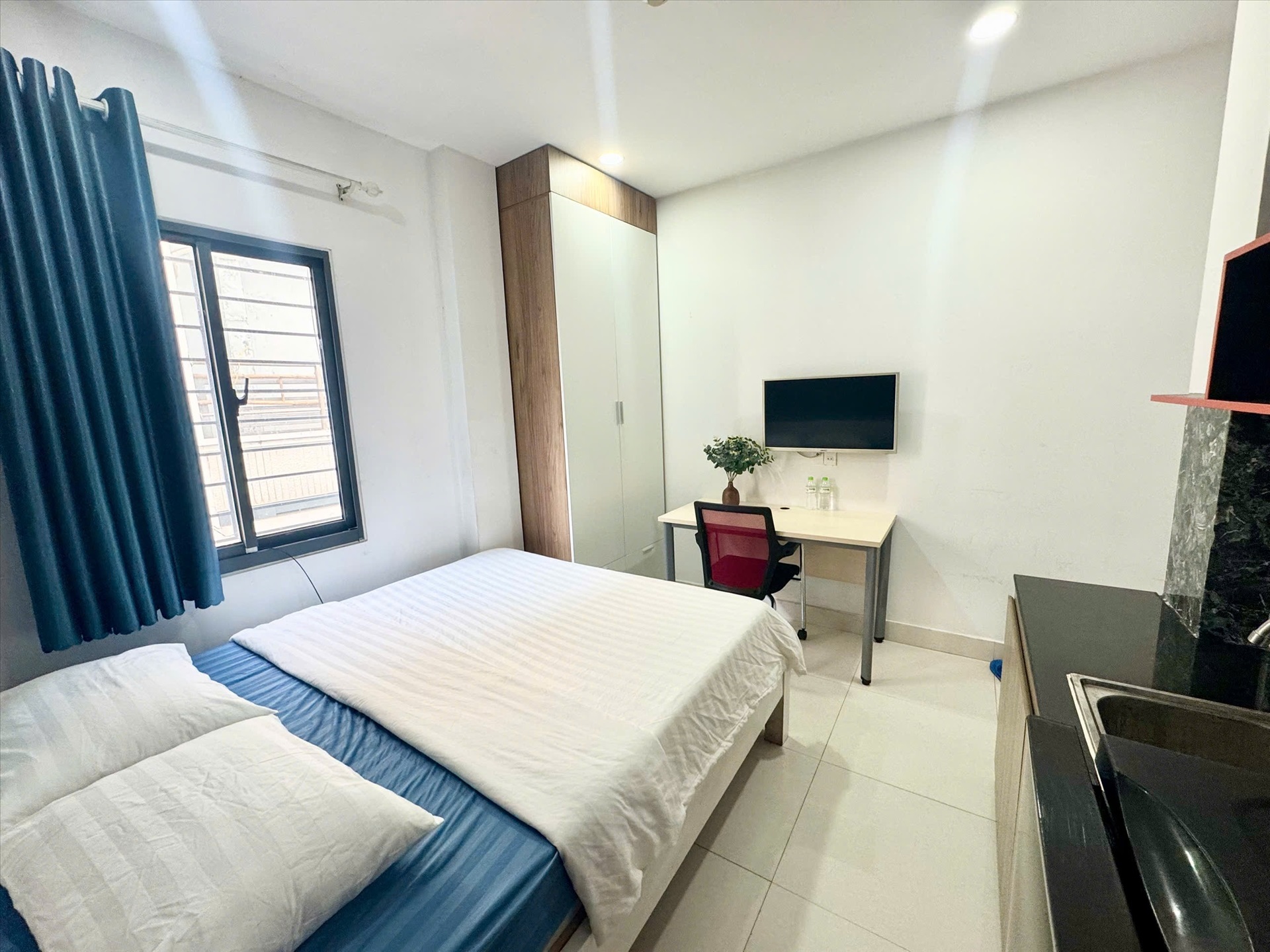 Phòng trọ Studio 25m2 tại CM House Bùi Văn Thêm - Phú Nhuận - Phòng ngủ