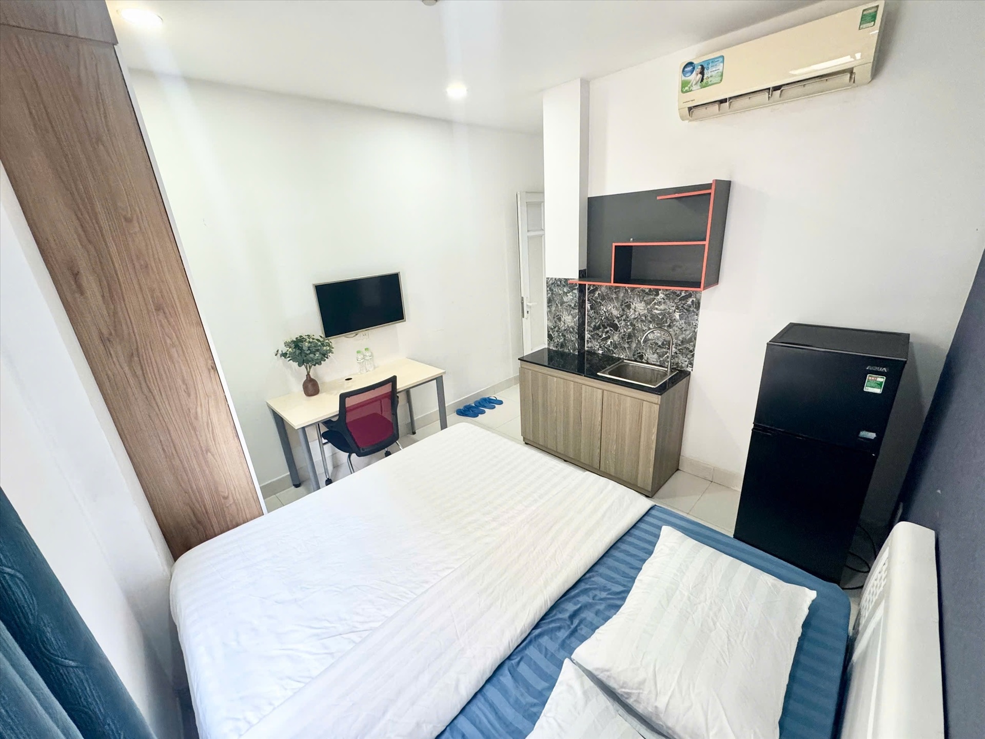 Phòng trọ Studio 25m2 tại CM House Bùi Văn Thêm - Phú Nhuận - Phòng ngủ