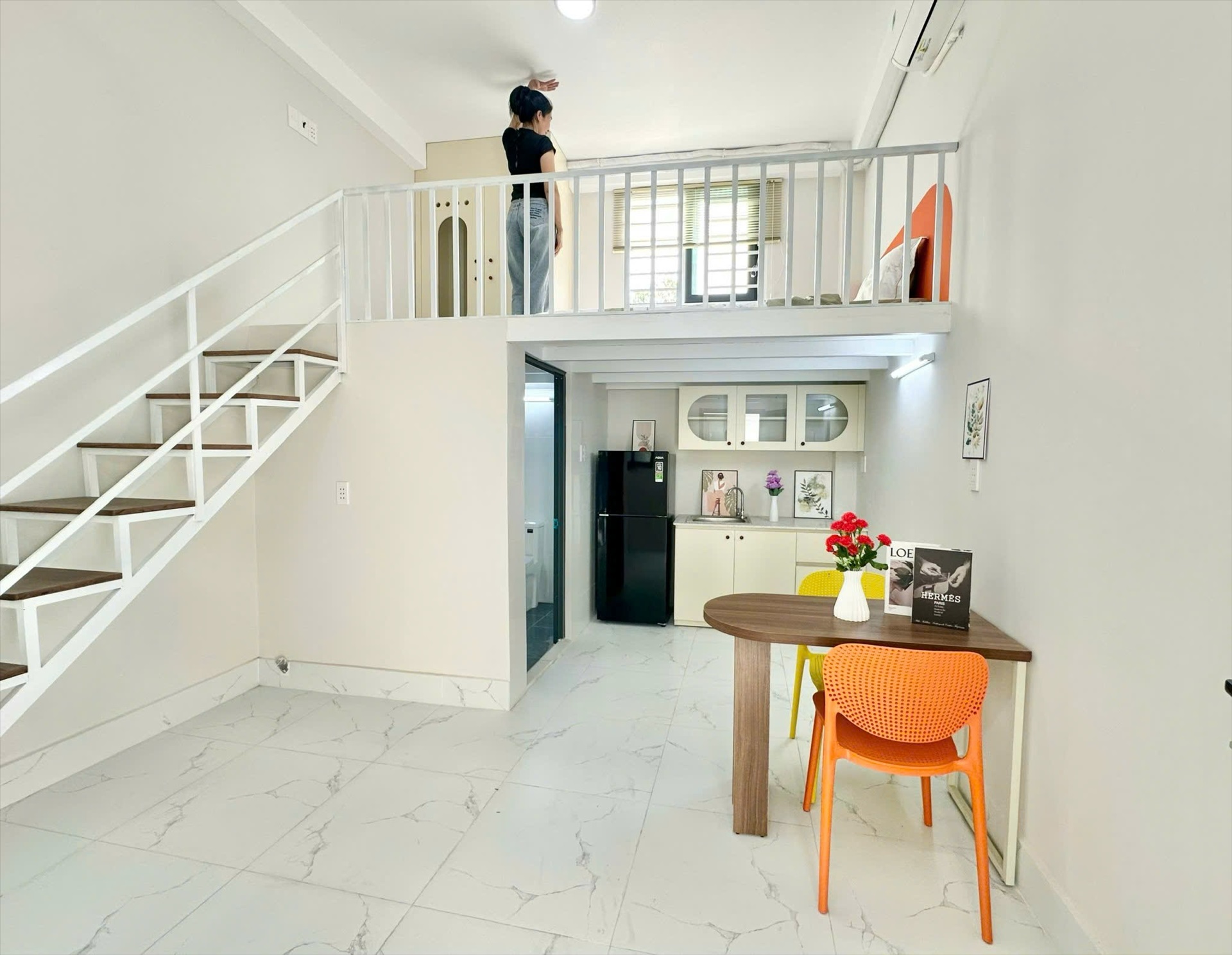 Phòng trọ Duplex 25m2 tại CQ House Trịnh Khắc Lập - Quận 2 - Phòng khách