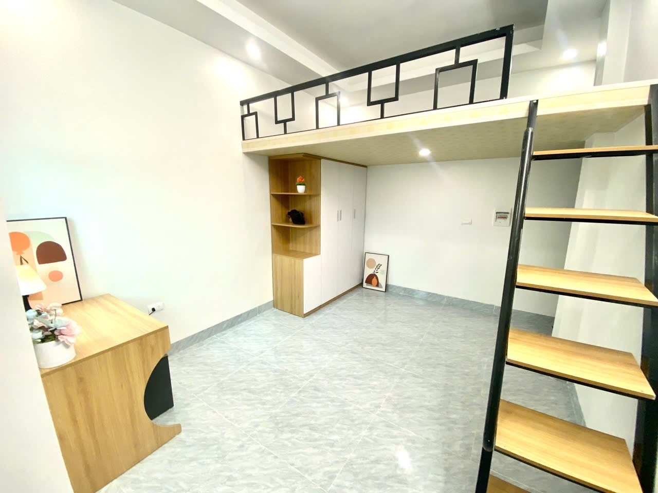 Phòng trọ Duplex 20m2 tại Big Home Đình Quán - Bắc Từ Liêm - Phòng ngủ