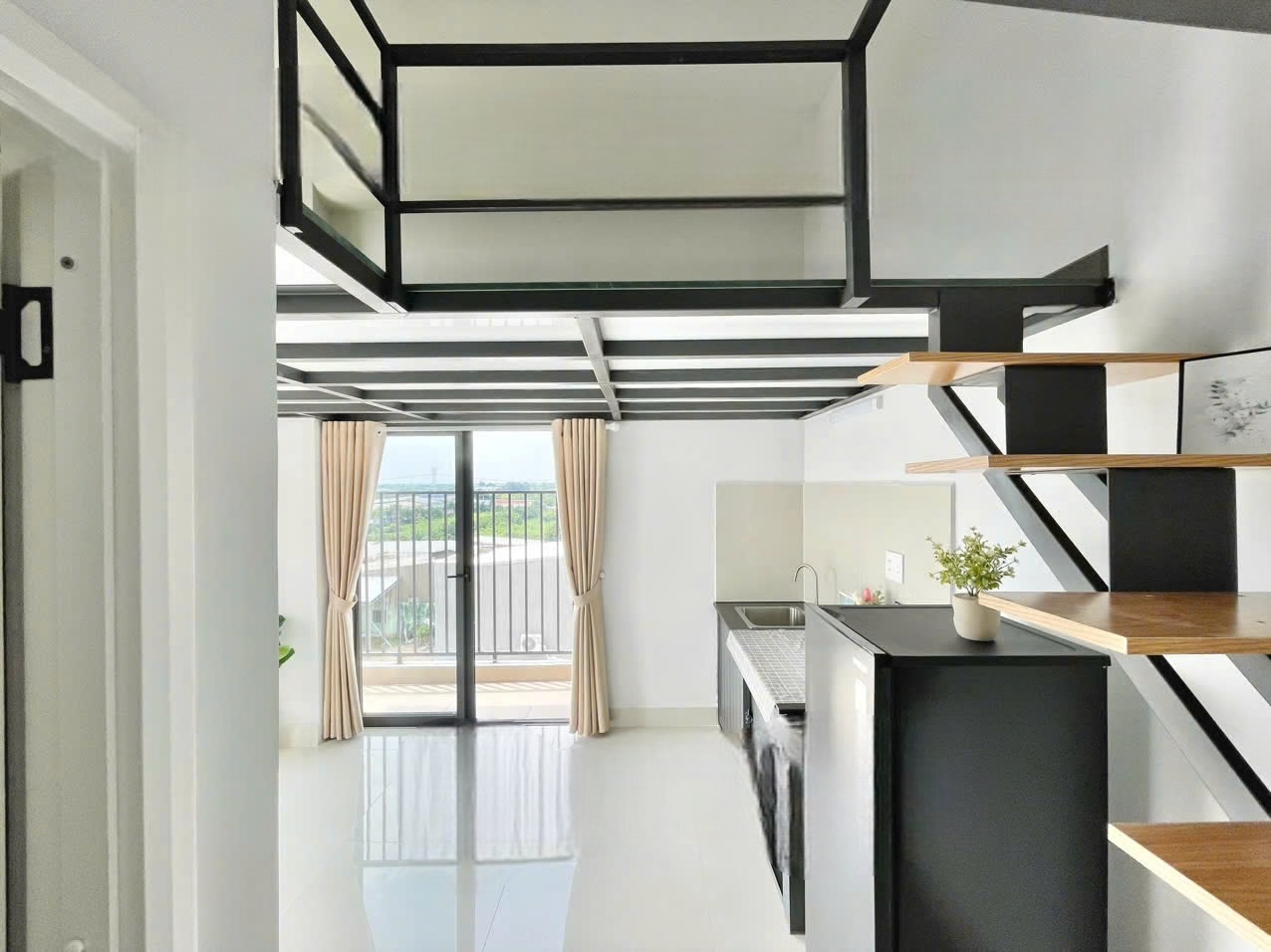 Phòng trọ Duplex 27m2 tại Kola Apartment 2 Đường số 1 - Bình Tân - Phòng ngủ