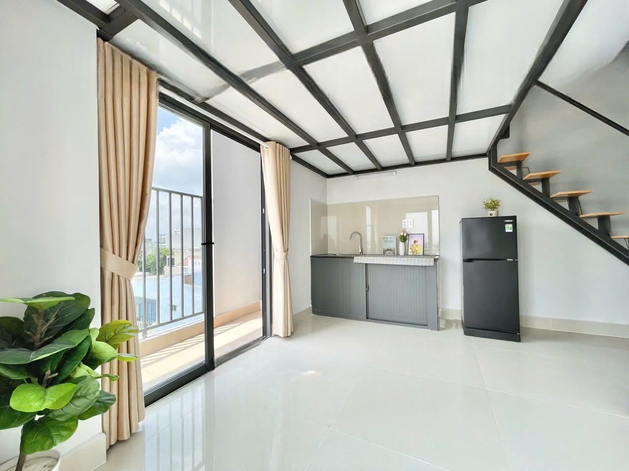 Phòng trọ Duplex 27m2 tại Kola Apartment 2 Đường số 1 - Bình Tân - Phòng ngủ