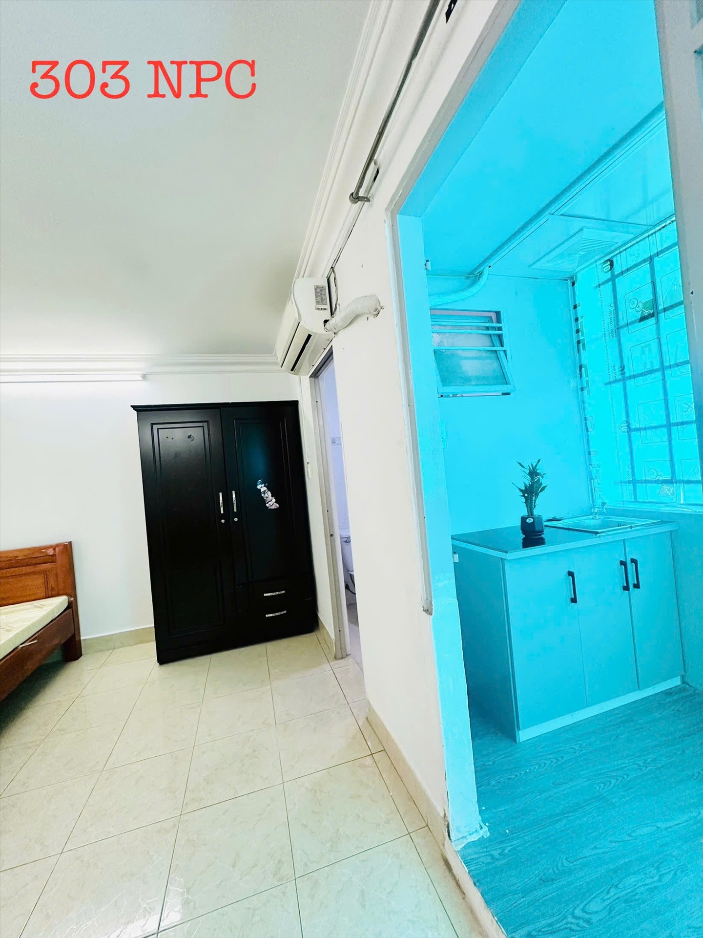 Phòng trọ Studio 30m2 tại TD Home Nguyễn Phúc Chu - Tân Bình - Phòng ngủ