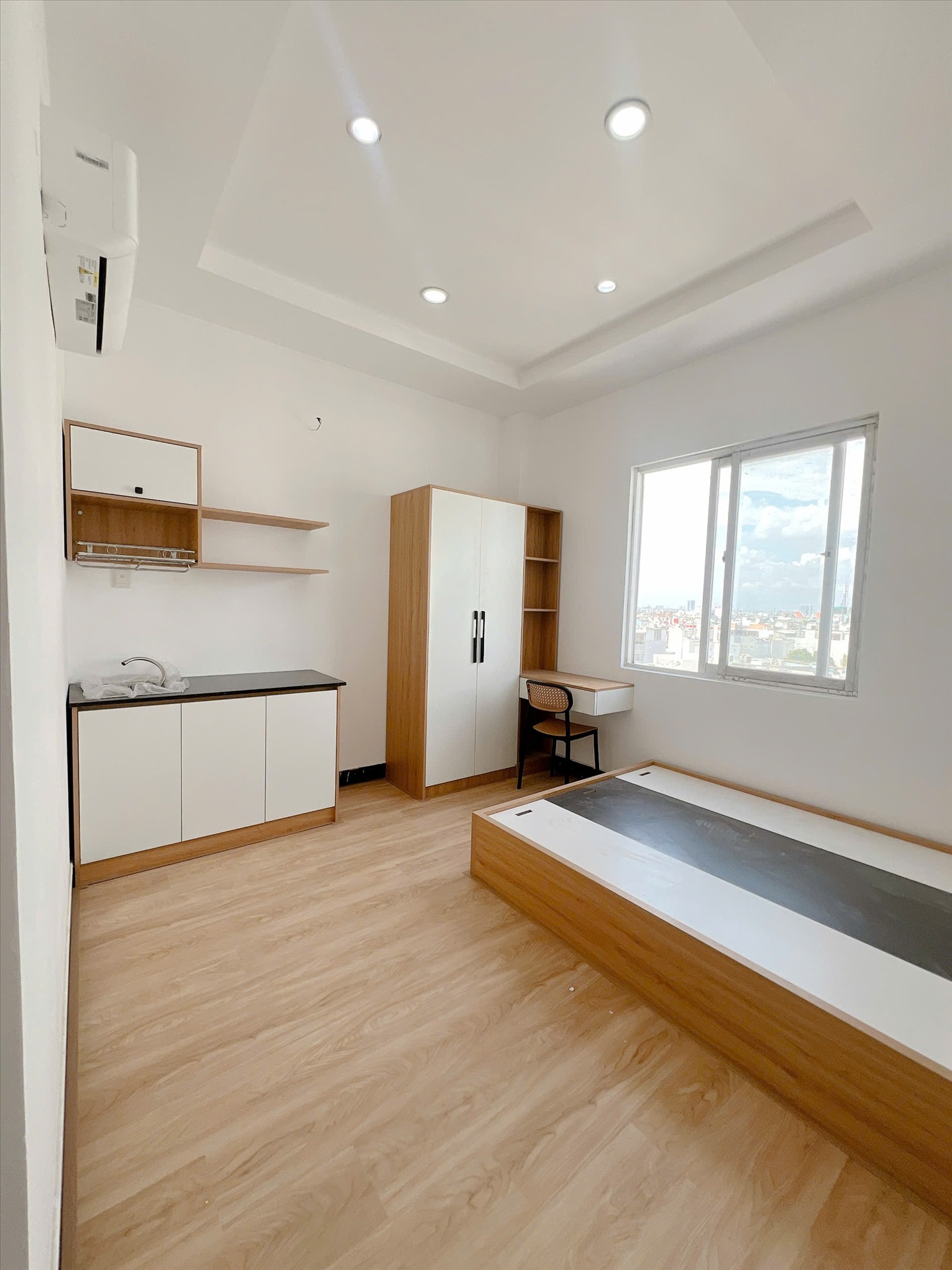 Phòng trọ Studio 25m2 tại HI House Lê Văn Thọ -  Gò Vấp - Phòng ngủ