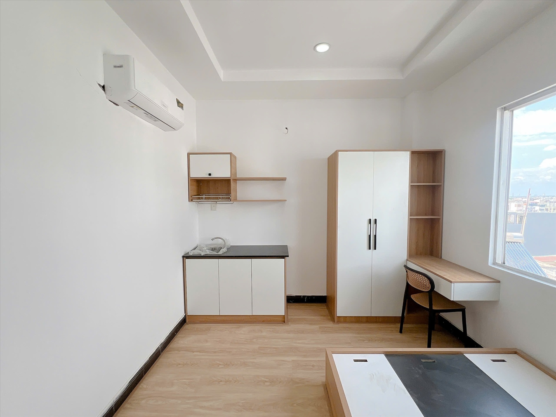 Phòng trọ Studio 25m2 tại HI House Lê Văn Thọ -  Gò Vấp - Phòng ngủ