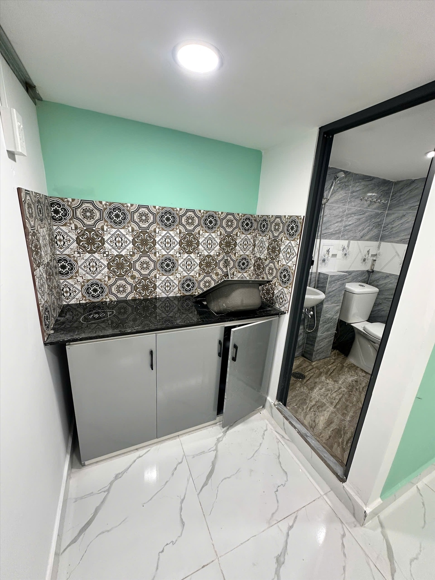 Phòng trọ Duplex 20m2 tại CQ Home Bùi Đình Túy - Bình Thạnh - Phòng bếp