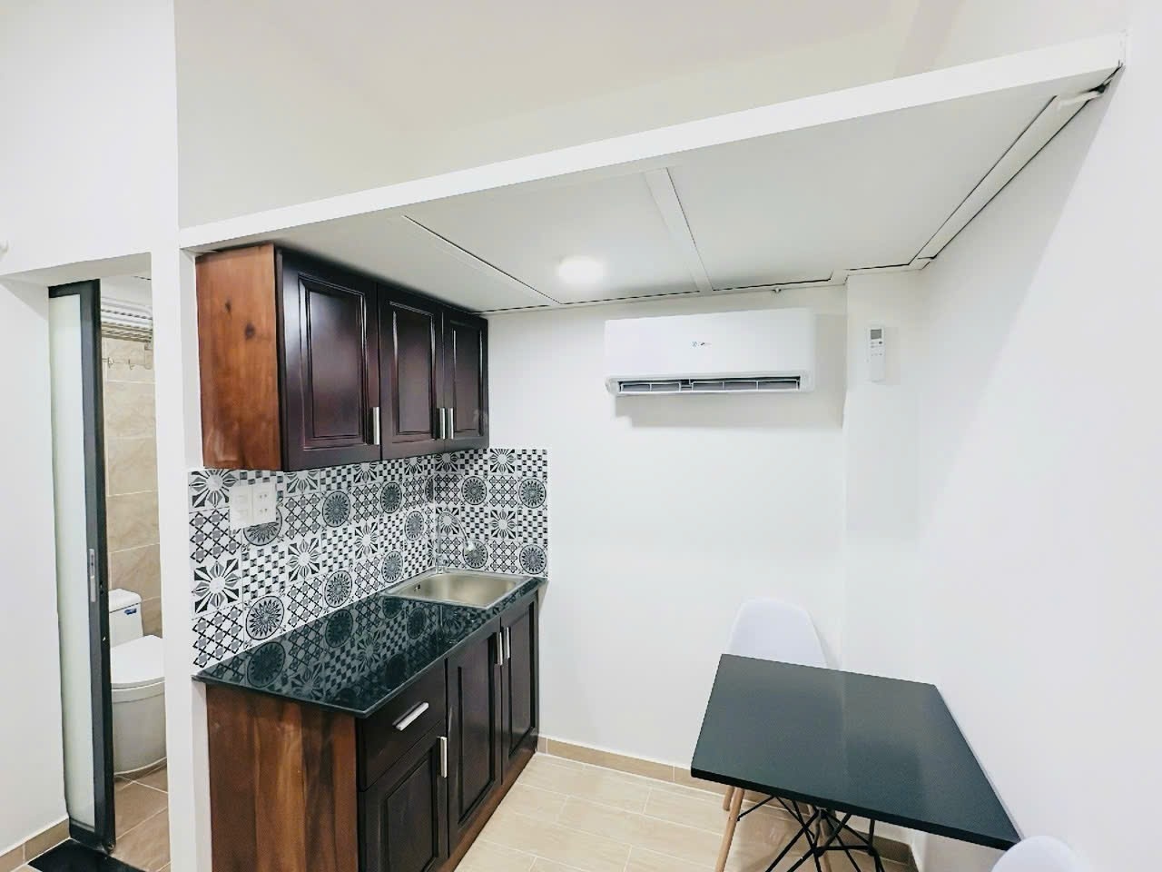 Phòng trọ Studio 25m2 tại Tracy House Bạch Đằng - Bình Thạnh - Phòng bếp