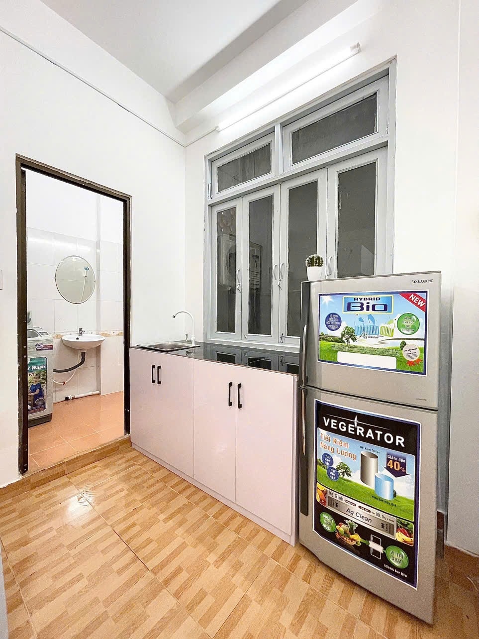 Phòng trọ Duplex 27m2 tại AT Home Chu Văn An - Bình Thạnh - Phòng bếp