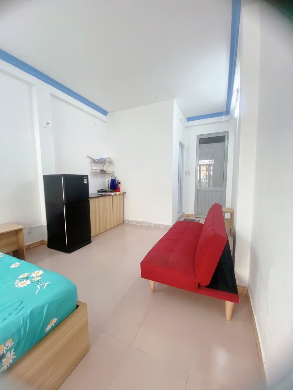 Phòng trọ Studio 27m2 tại Friendly House Hậu Giang - Tân Bình - Phòng ngủ
