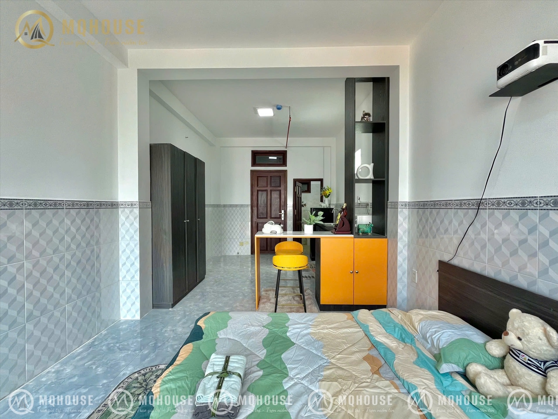 Phòng trọ Studio 30m2 tại Cá Mập House Lê Văn Sỹ - Tân Bình - Phòng ngủ