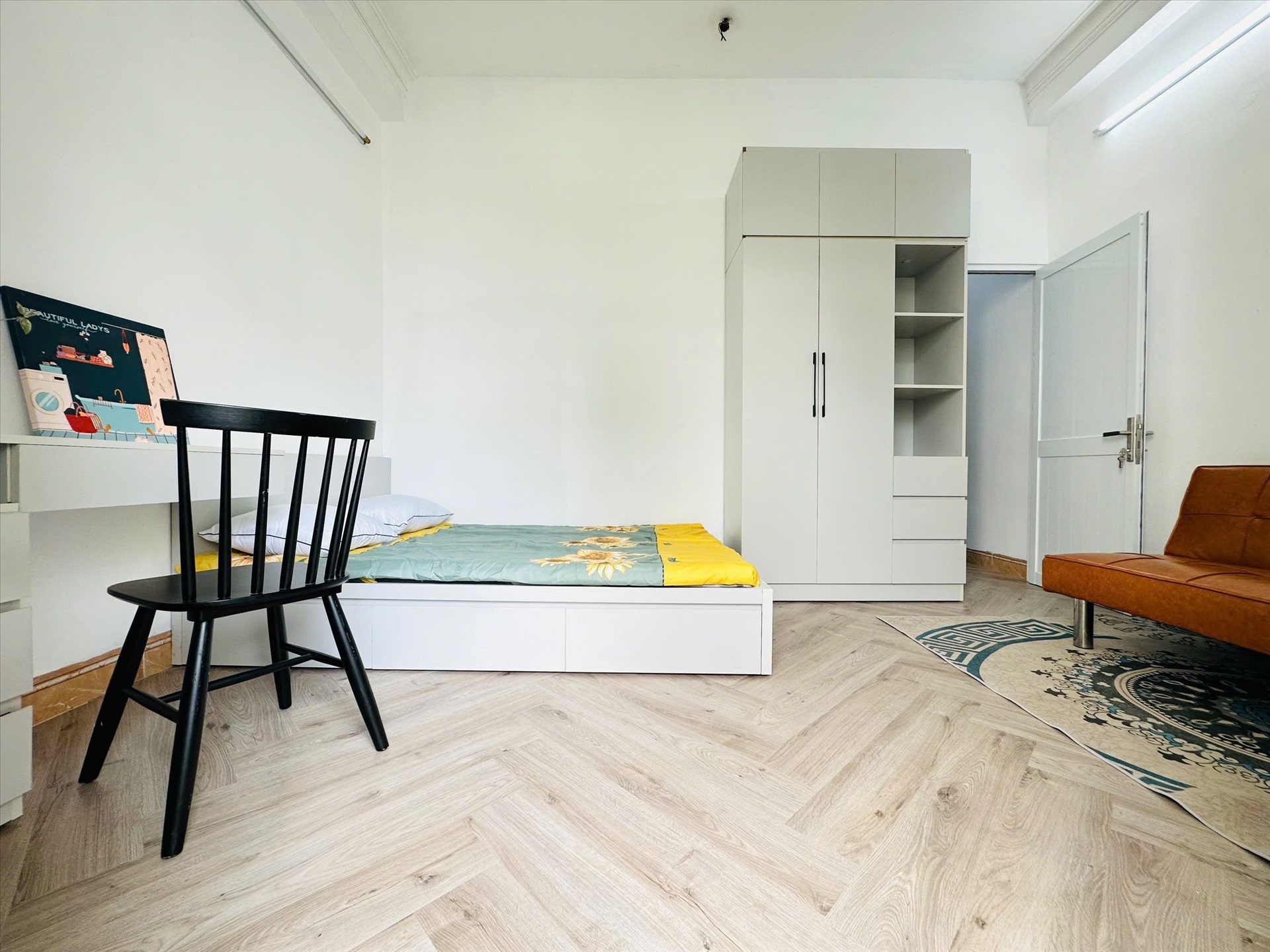 Phòng trọ 1 Phòng ngủ 22m2 tại NF Real Apartment Trường Sa - Tân Bình - Phòng ngủ