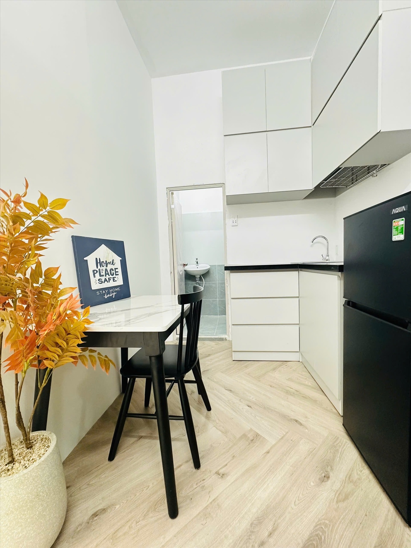 Phòng trọ 1 Phòng ngủ 22m2 tại NF Real Apartment Trường Sa - Tân Bình - Phòng bếp