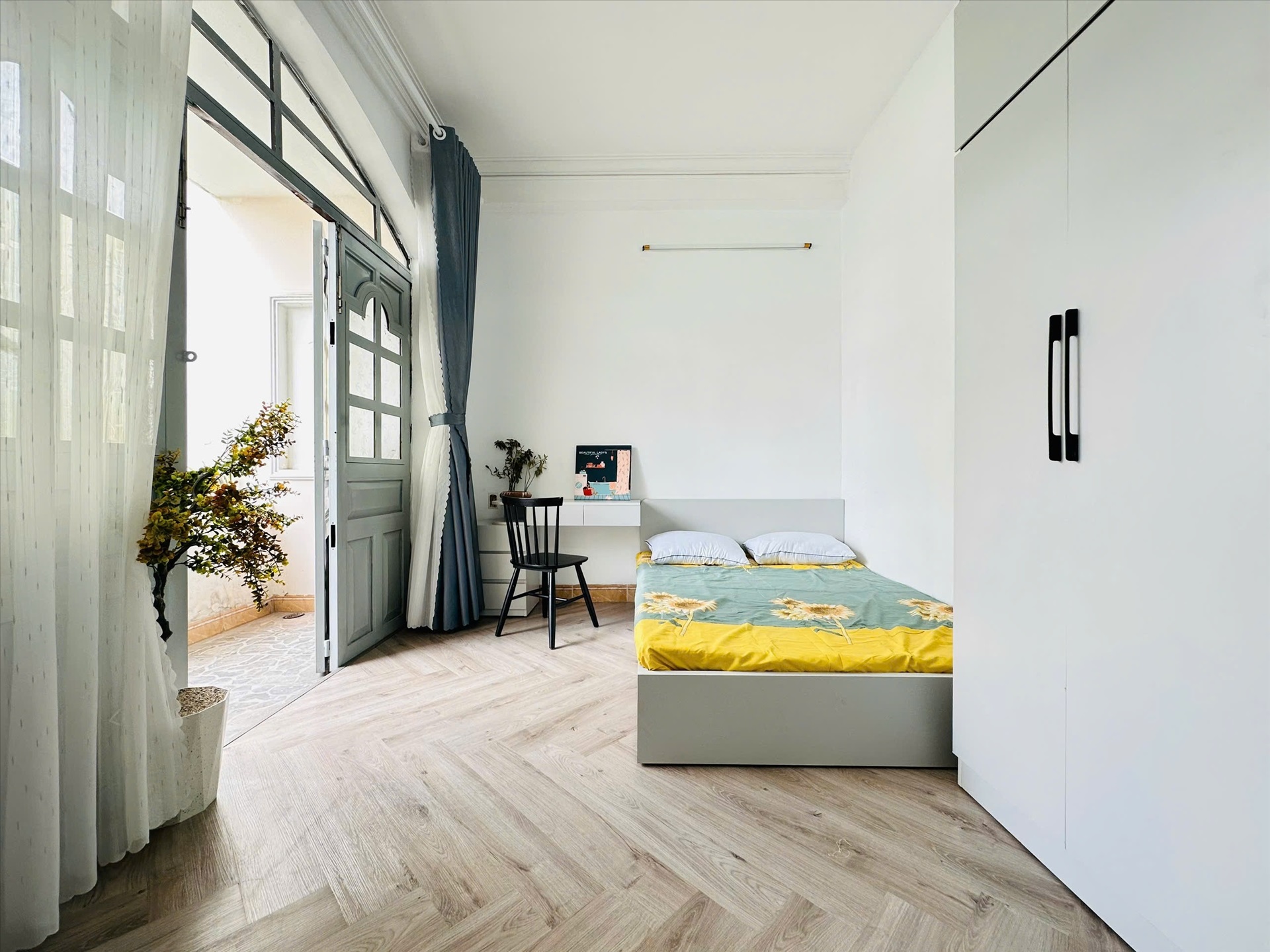 Phòng trọ 1 Phòng ngủ 22m2 tại NF Real Apartment Trường Sa - Tân Bình - Phòng ngủ