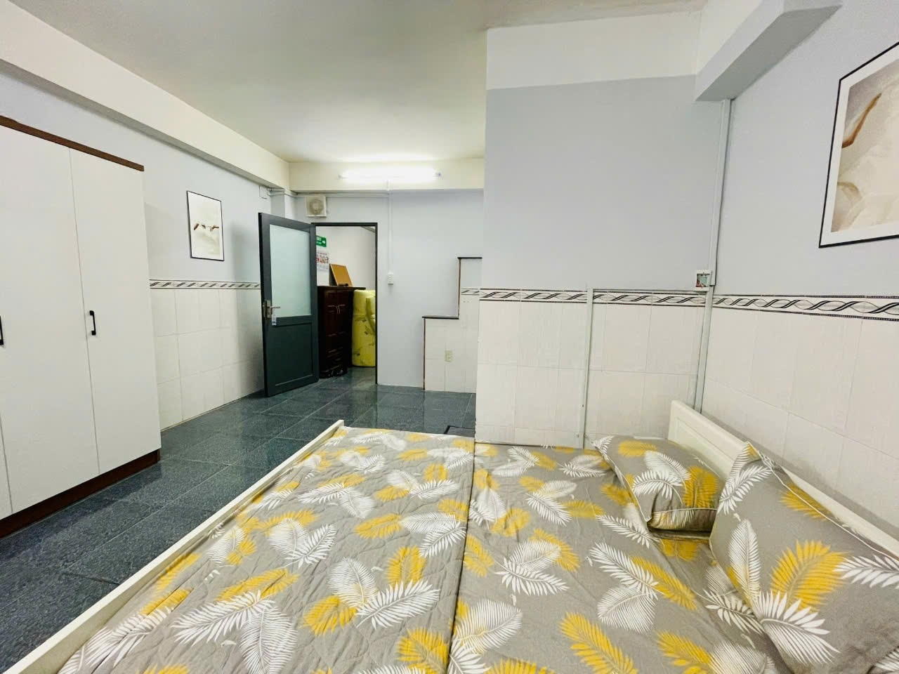 Phòng trọ Studio 30m2 tại Wish Home Lạc Long Quân - Tân Bình - Phòng ngủ
