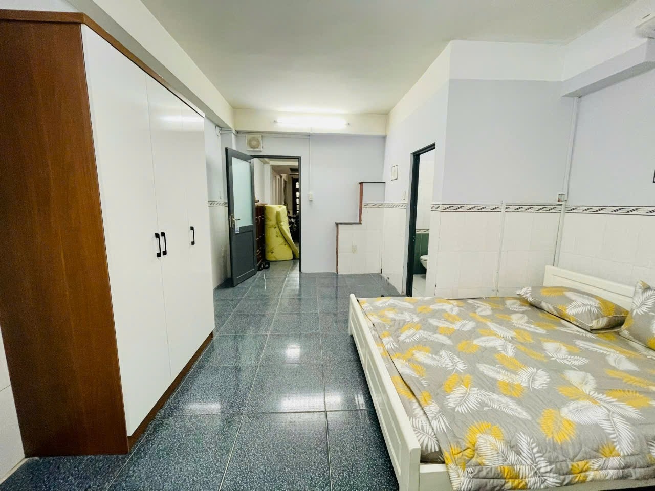 Phòng trọ Studio 30m2 tại Wish Home Lạc Long Quân - Tân Bình - Phòng ngủ