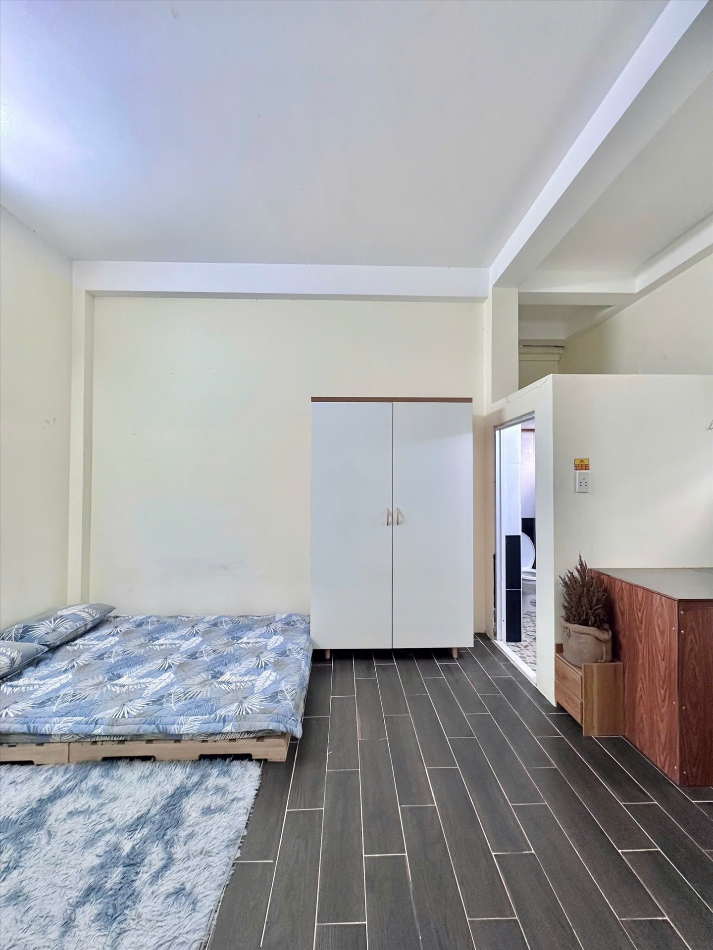 Phòng trọ Studio 25m2 tại Diamond House Tân Trụ - Tân Bình - Phòng ngủ