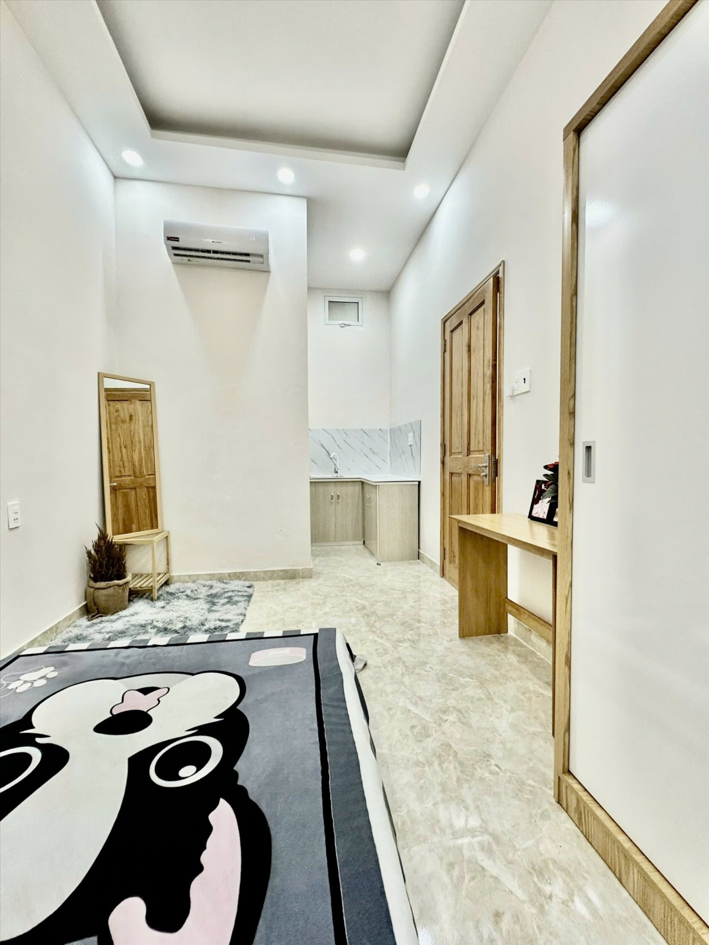 Phòng trọ Studio 20m2 tại Diamond House Nơ Trang Long - Bình Thạnh - Phòng ngủ