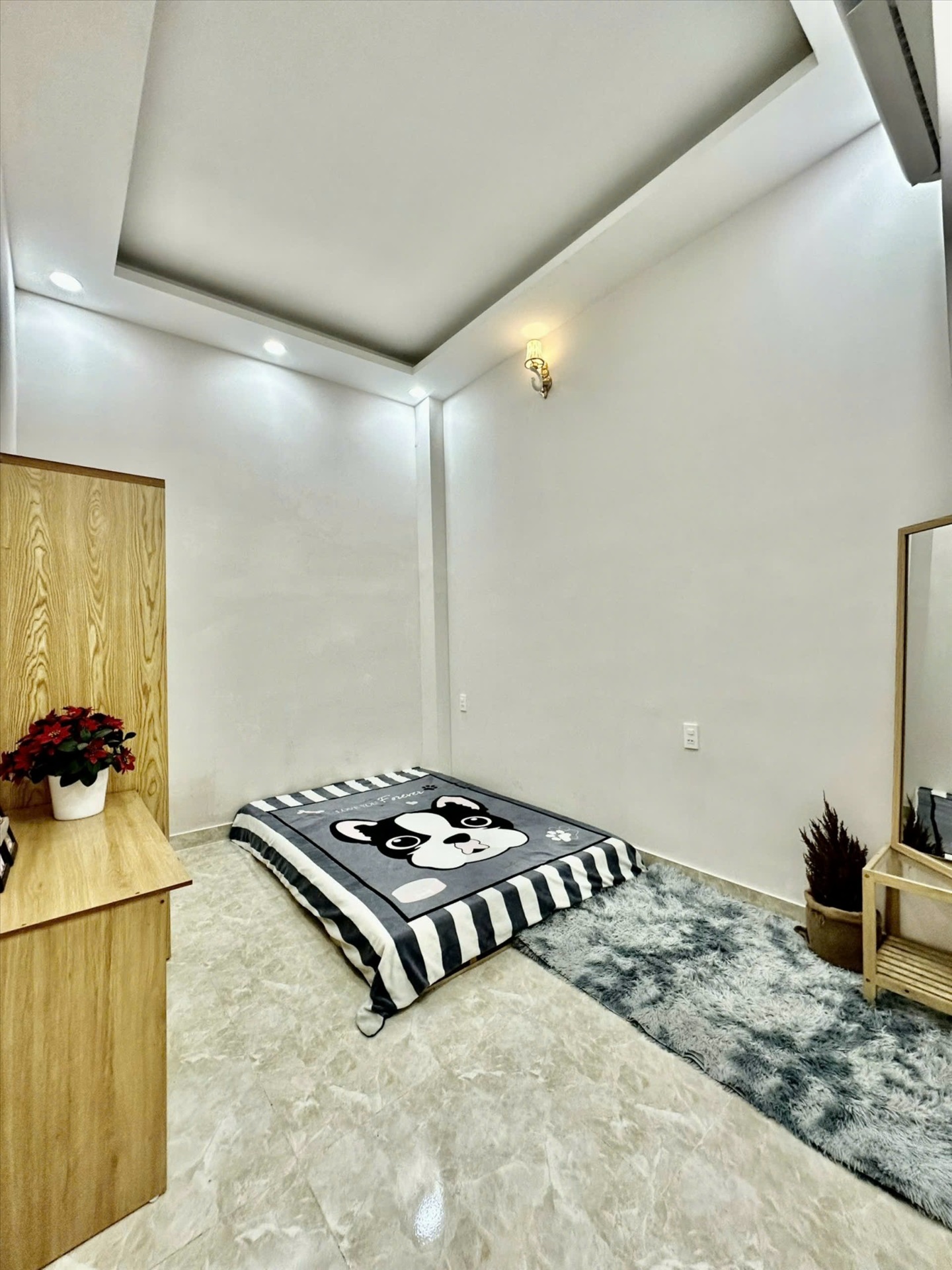 Phòng trọ Studio 20m2 tại Diamond House Nơ Trang Long - Bình Thạnh - Phòng ngủ