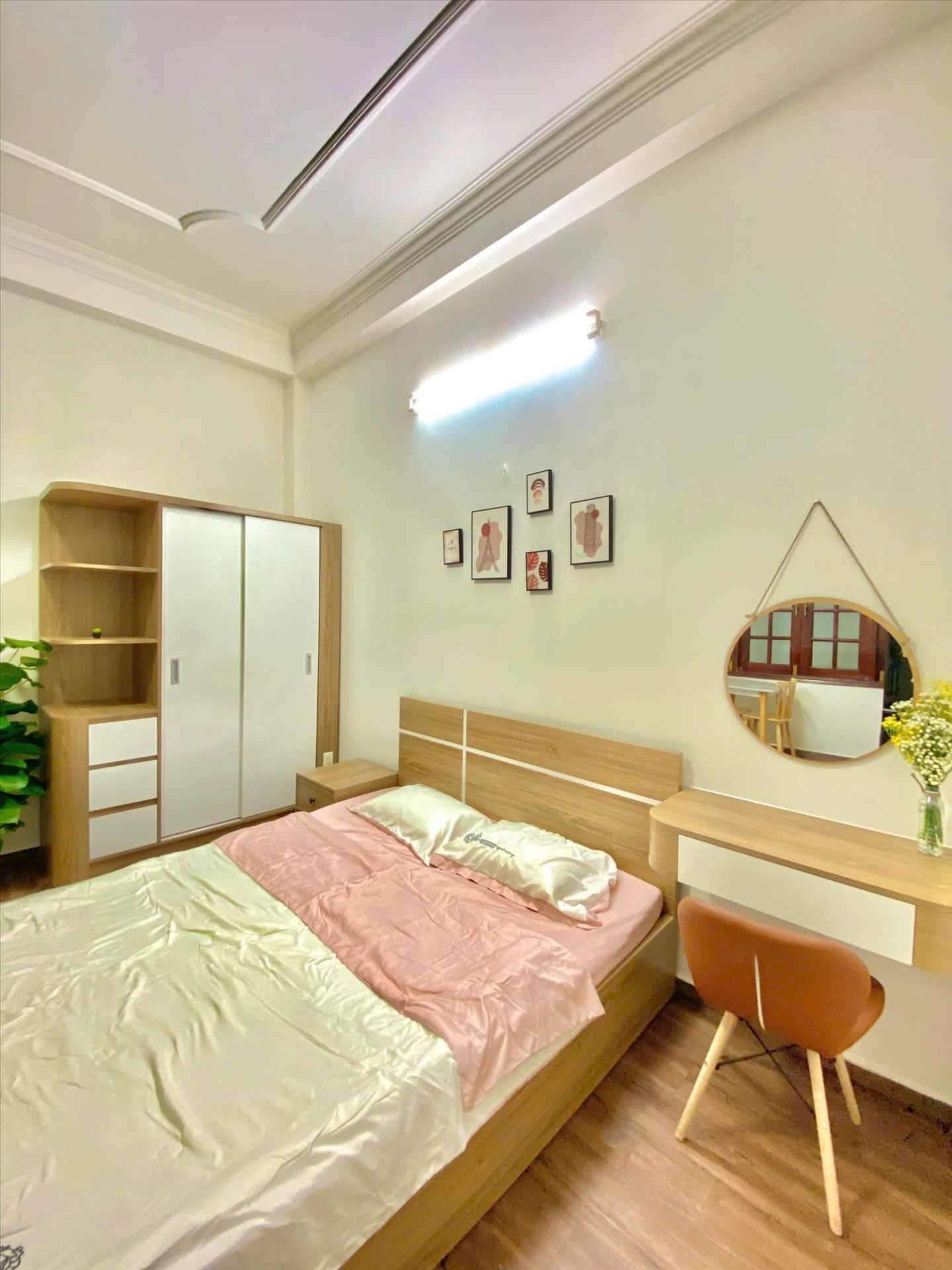 Phòng trọ Studio 28m2 tại TT House Hoàng Văn Thụ - Tân Bình - Phòng ngủ