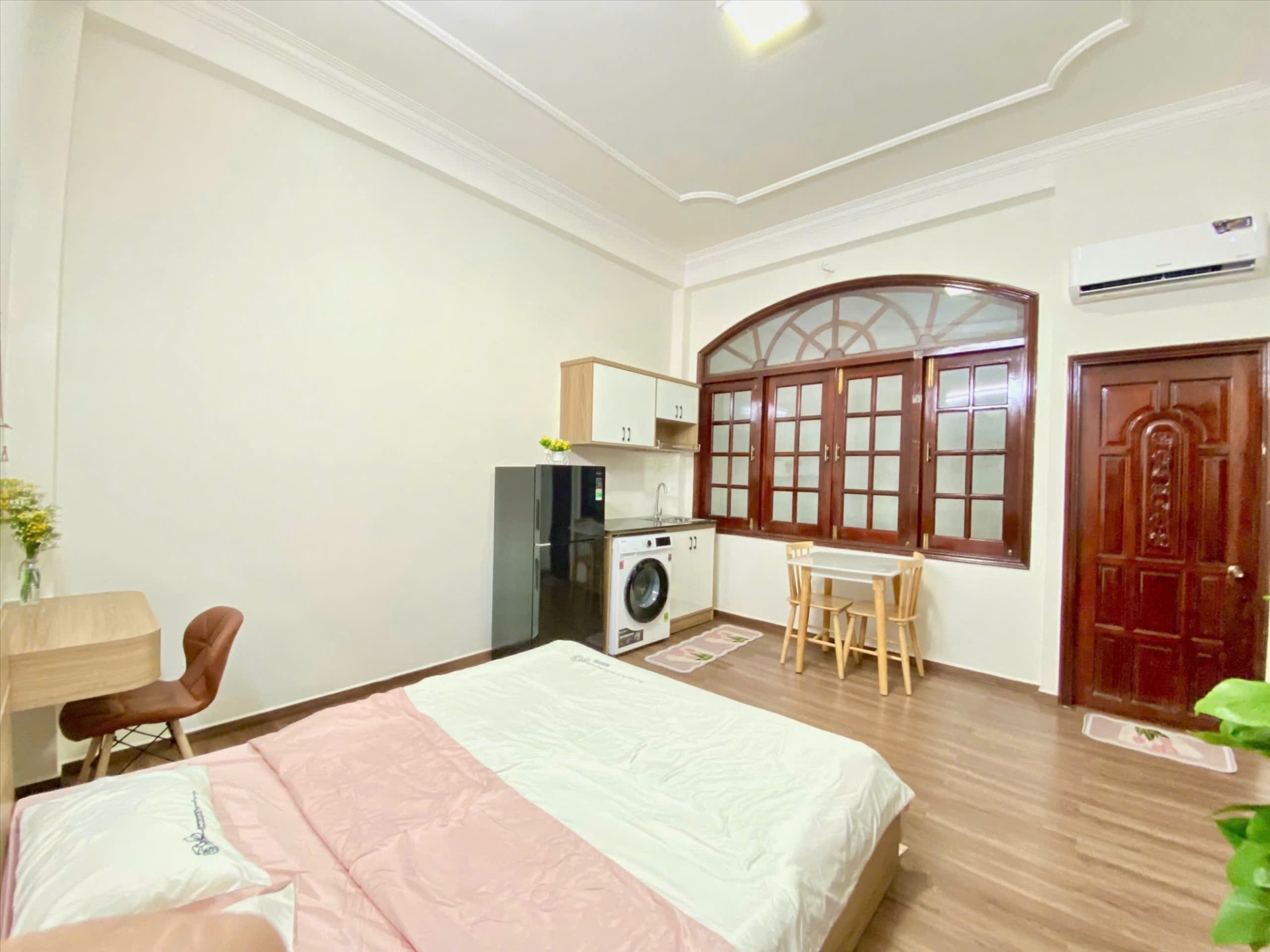 Phòng trọ Studio 28m2 tại TT House Hoàng Văn Thụ - Tân Bình - Phòng ngủ