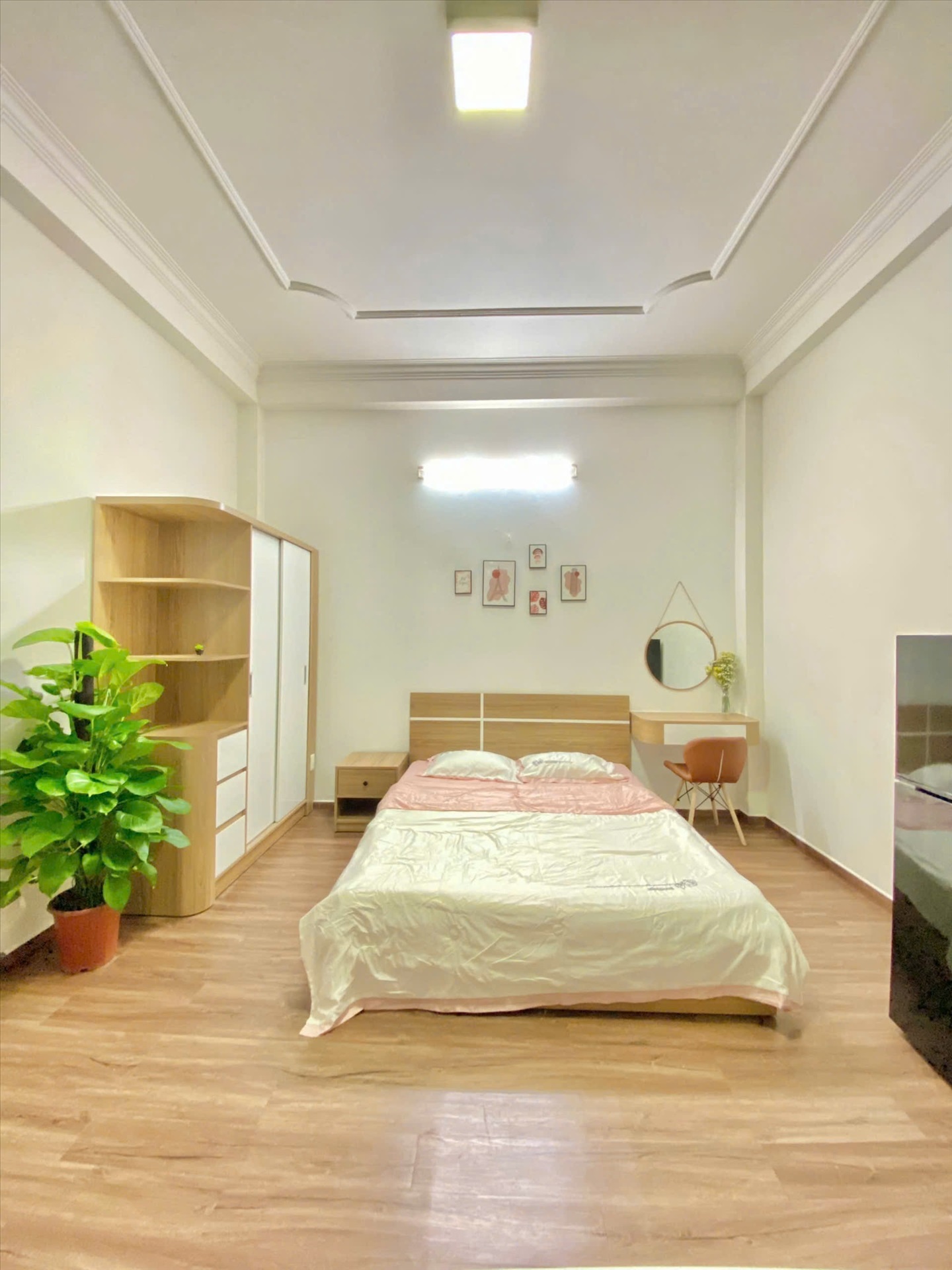 Phòng trọ Studio 28m2 tại TT House Hoàng Văn Thụ - Tân Bình - Phòng ngủ