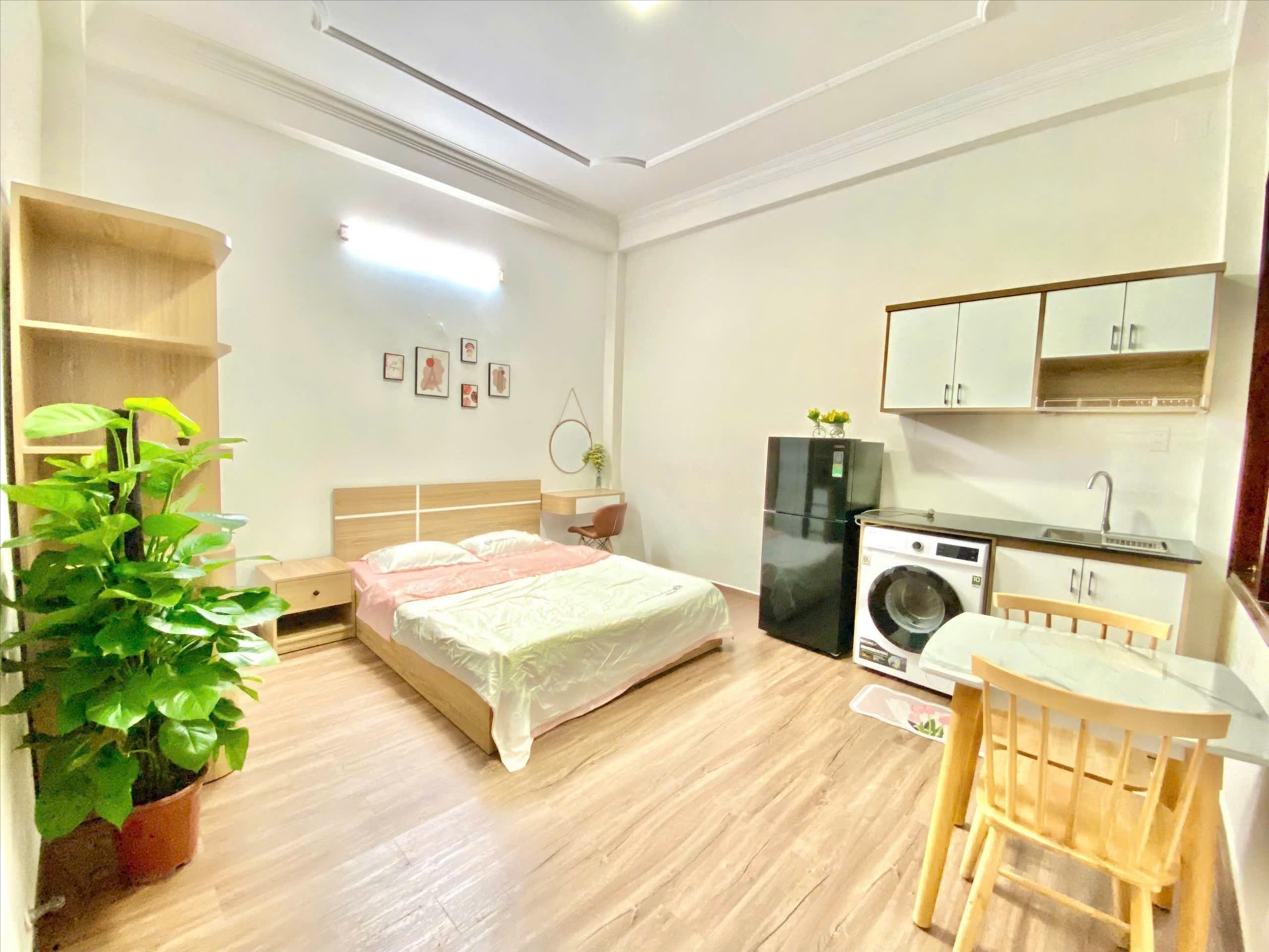 Phòng trọ Studio 28m2 tại TT House Hoàng Văn Thụ - Tân Bình - Phòng ngủ