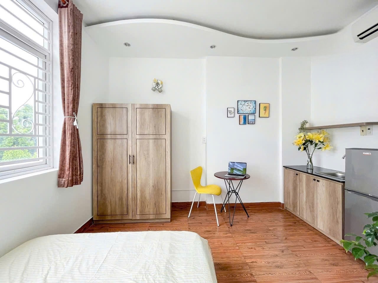 Phòng trọ Studio 25m2 tại LightHouse Đường C18 - Tân Bình - Phòng ngủ