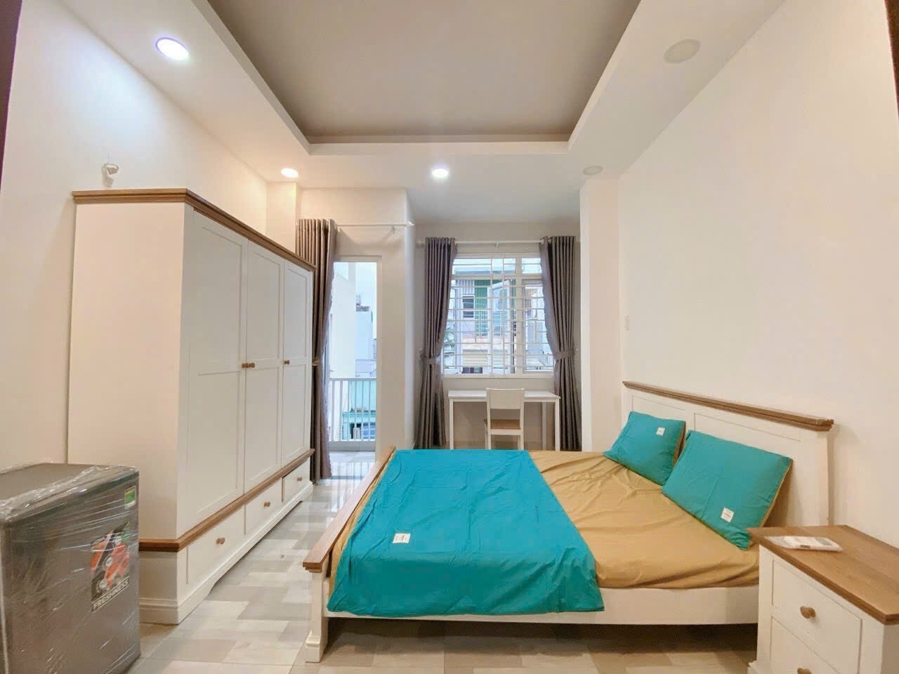 Phòng trọ Studio 25m2 tại Jasmine Home Lê Văn Duyệt - Bình Thạnh - Phòng ngủ